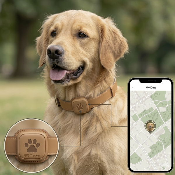 GPS Tracker for pets 2 in 1 Smart Collar